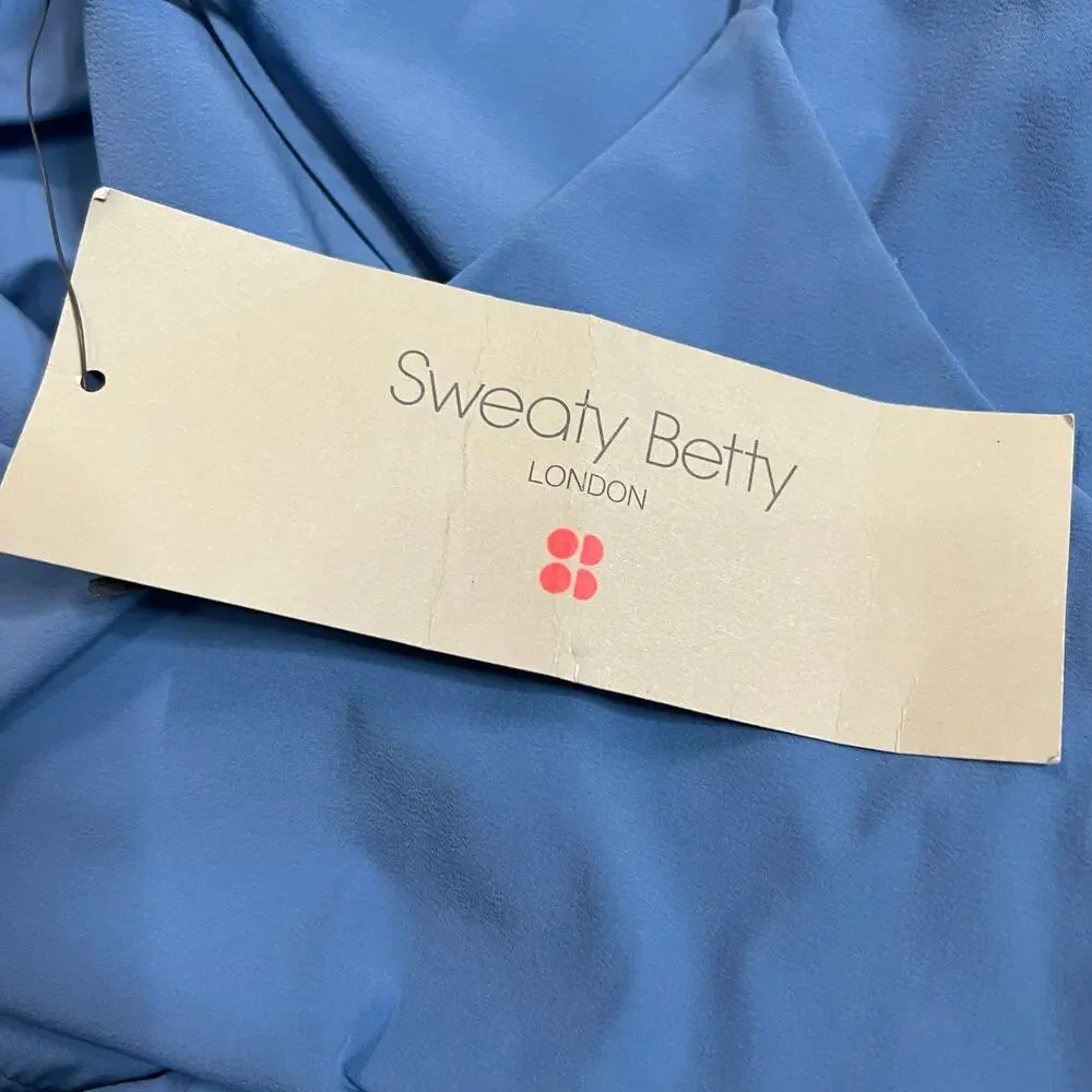 Sweaty Betty Karma Jumpsuit w Pockets Medium Regatta Blue Blouson Athleisure New